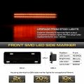 Vipmotoz Full Led Strip Front Side Marker Lights Fender Parking Lamps Compatible With 1982-1992 Chevrolet Camaro Pontiac
