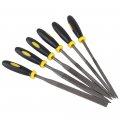 4 160mm Mini Assorted Hand File Wood Rasp Set Metal Filing Needle Tools With Rubber Handle 6pcs