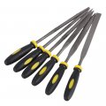 4 160mm Mini Assorted Hand File Wood Rasp Set Metal Filing Needle Tools With Rubber Handle 6pcs