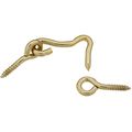 National Hardware N118-067 V2001 Hooks Eyes In Solid Brass 2 Pack 