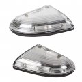 Ecotric Pair Front Passenger Driver Side Mirror Turn Signal Light Housing Compatible With 2009-2018 Dodge Ram 1500 2010-2018