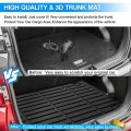 Cartist Cargo Liner Compatible With Hyundai Kona 2018-2023 N 2022-2023 Electric 2019-2023 All Weather Anti-slip Rear Trunk Mat