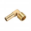Brass Barb Hose Fitting 90 Degree Elbow 10mm Barbed To G3 8 Male Pipe Adapter Connector 2pcs