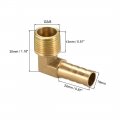 Brass Barb Hose Fitting 90 Degree Elbow 10mm Barbed To G3 8 Male Pipe Adapter Connector 2pcs