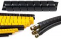 Electriduct 1 2 Inch Heavy Duty Spiral Wrap Hdpe Flexible Plastic Cable Sleeve Hose Protector 10 Feet Black 
