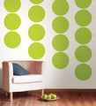 Brewster Wpd90227 Wall Pops Stylin Green Dot Set Of 5 Stickers 
