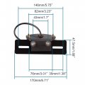 Goofit Motorcycle Led Tail Light Integrated License Plate Rear Brake Lamp Cafe Racer Bobber Smoky Lensi Redi