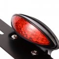 Goofit Motorcycle Led Tail Light Integrated License Plate Rear Brake Lamp Cafe Racer Bobber Smoky Lensi Redi