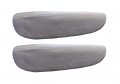 Fleece Armrest Covers For Ford Crown Vic 1998 To 2009 Lincoln Continental And Mercury Grand Marquis Light Gray Custom Fit Pair 