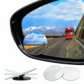 Adjustable Round Blind Spot Mirrors 2 Pack Hd Glass Convex Rear View Mirror With 360 Degrees Rotation For Car Suv And Trucks 
