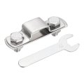 U Shape Square Tube Clamp 20x10mm Shaped Bracket 304 Stainless Steel Strap With Bolt Plate Nuts And Wrench For Pipes Door 
