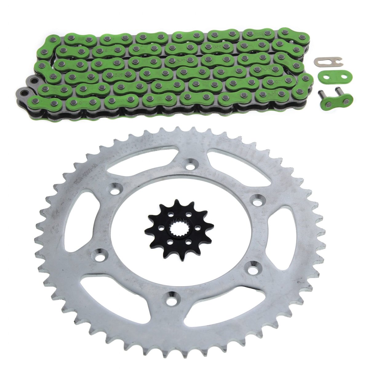 Fits Honda Cr125r 125 R Green Chain And Sprocket 12 50 116l