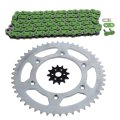 Fits Honda Cr125r 125 R Green Chain And Sprocket 12 50 116l