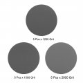 Uxcell 3 Hook And Loop Sanding Disc 1200 1500 2000 Grit Assorted Silicon Carbide Sandpaper For Random Orbit Sander Wet Dry