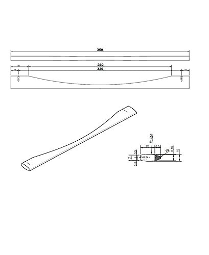 Richelieu Hardware 5873350140 Pull 320 Mm Chrome
