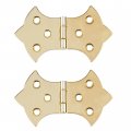 Brass Butterfly Hinge Pack Of 2 Cabinet Cupboard Door Trunk Box Vintage Furniture Hardware L-h00906-bp-a 