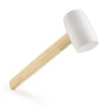 Gunpla Rubber Mallet 8 Oz Anti-slip Wooden Handle Soft Double Face White Head For Diy Tile Setting Laminate Flooring Installs 