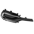 Right Fog Light Bezel For 2017 Hyundai Santa Fe Sport Front Bumper Lamp Trim Cover Painted Black And Chrome Silvery Passenger