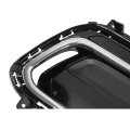 Right Fog Light Bezel For 2017 Hyundai Santa Fe Sport Front Bumper Lamp Trim Cover Painted Black And Chrome Silvery Passenger