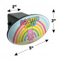 Care Bears Cheer Bear Positive Vibes Oval Tow Trailer Hitch Cover Plug Insert