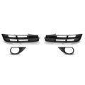 Front Bumper Lower Fog Light Grille Covers Pair For Audi Q7 Standard Base Model 2010 2011 2012 2013 2014 2015 Not Fit S-line 