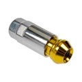 Acorn Nut Lock Set For Mazda B3000 1995 1996 Alloy Steel Gold Wheel Locks External Design Fine Thread Conical Seat 60 Degrees 