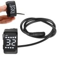 Keenso Electric Bike Lcd Display Meter Universal Compatibility Stylish Design With 5 Pin Water Proof Plug For 01 02 Hd Mid