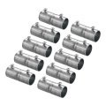 Emt Coupling 22mm 7 8 Inch Set Screw Conduit Fittings 57mm Length Electrical Pipe Connector 0 7mm Wall Thick 10 Pack 