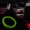 1 Meter 3ft Neon El Wire String Strip Fluorescent Green Cold Light Glow For Car Interior Decoration