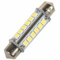 Hqrp 2-pack 41mm Festoon 24 Leds Smd 2835 Led Bulb Cool White 360 Deg For 211-2 212-2 214-2 Rv Interior Porch Lights