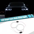 Acropix 100mm Car Cob Led Angel Eyes Circle Ring Fog Light Headlight Lamps White Pack Of 2