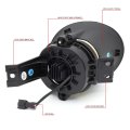 Auto Dynasty Pair Hi-power Led Fog Light Lamp Bezel Cover Switch Compatible With 02-09 Dodge Ram 1500 2500 3500 Steel Bumper