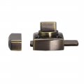 Rotate Bolt Latch 1-inch Zinc Alloy Security Door Slide Lock Bronze 