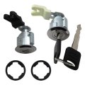 Door Lock And Key Ignition Cylinder Set Am124084818 For 2003-05 Ford E150 Club Wagon 2x 