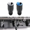 2-pack 6an An6 Male To 5 16 3 8 Quick-disconnect Female Push-on Efi Fitting Connector W Clip Oil Fuel Adapter For 99-04 Lq4 Lq9 