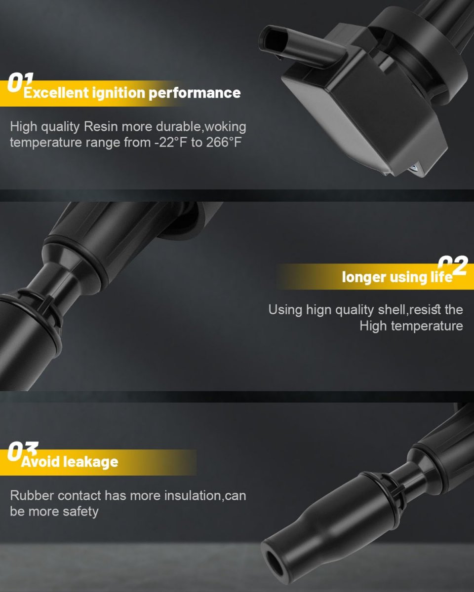 Set Of 4 Ignition Coils Compatible Oe Uf817 Fit For Hyundai Tucson 1 6l 2016-2018