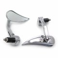 Httmt Mt400-003- Chromed Bar End Mirror Fit Suzuk Kawasak Yamah H-d Compatible With Any 7 8 Or 1 Diameter Handlebar