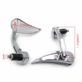 Chromed Bar End Mirrors For 7 8 In Or 1 Handlebars Universal Fit Suzuki Kawasaki Yamaha Honda Harley Davidson Motorcycles Pair