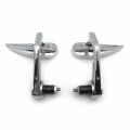 Httmt Mt400-003- Chromed Bar End Mirror Fit Suzuk Kawasak Yamah H-d Compatible With Any 7 8 Or 1 Diameter Handlebar