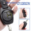 Junleli Car Key Case Cover Holder Shell Protector Keychain Ring For Suzuki Jimny 2010-2018 2019 2020 2021 2022 2023 Auto