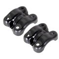 2pcs Rear Suspension U-bolt Plate Right Replacement For Chevy 1988-2000