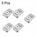 Uxcell 41mm X 28mm Metal Small Size Suitcase Hasp Catch Latch With Keys And Screws 5 Pcs