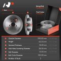 A-premium Rear Disc Brake Rotors And Ceramic Pads Kit Wheel Bearing Hub Assembly Compatible With Scion Fr-s 2013-2016 Subaru