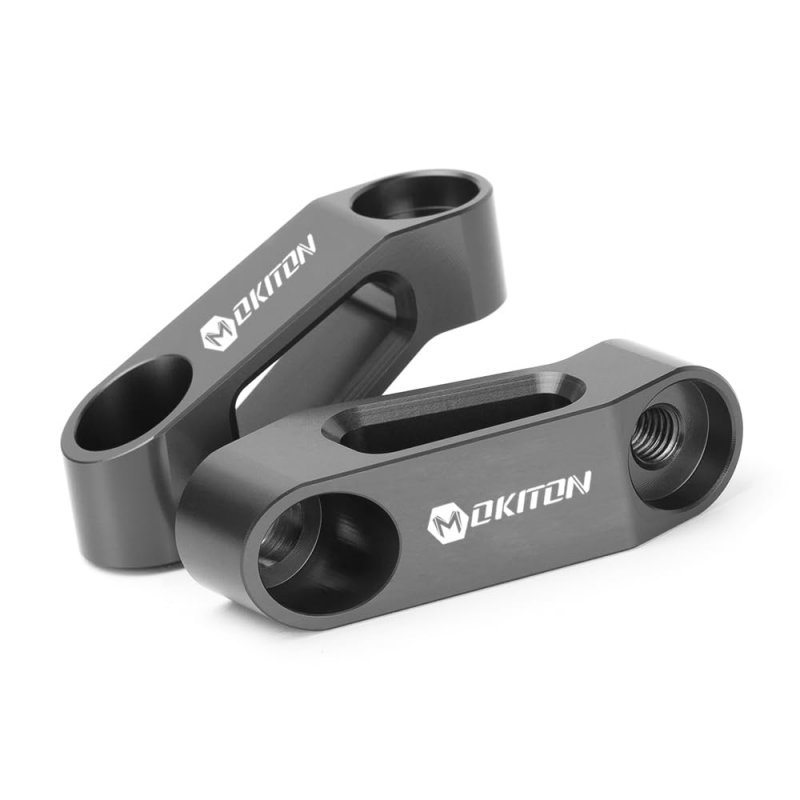 Mokiton Rearview Mirror Mount Risers Extenders Adapter Kit With M8 M10 Bolt For Motorcycle Dual Sport Cruisers Scooters