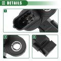 Motoforti Engine Crankshaft Position Sensor Crank For Mercedes-benz C300 2015-2018 Abs 2709050600 Black
