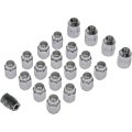 Wheel Lock Set For Mazda B2300 B4000 1995 1996 1997 Grade 5 Steel Chrome Acorn Nut Head Internal Design Conical Seat 60 Degrees 