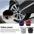 8 Pack Universal Chrome Crown Tire Valve Stem Caps Bling Handmade Crystal Rhinestone Car Wheel Tires Rim Covers Aluminum Valves