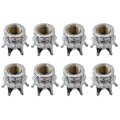 8 Pack Universal Chrome Crown Tire Valve Stem Caps Bling Handmade Crystal Rhinestone Car Wheel Tires Rim Covers Aluminum Valves