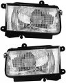 Evan-fischer Headlight Set For 1998-1999 Isuzu Rodeo Honda Passport Left Driver And Right Passenger Side Halogen With Bulb S 
