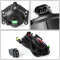 Auto Dynasty Compatible With Mitsubishi Outlander Sport Pair Of Bumper Driving Fog Lights Wiring Kit Switch Clear Lens